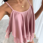 Blouse d’été à volants pour femme #Monaco