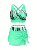 Maillot de bain 2 pièces avec jupe