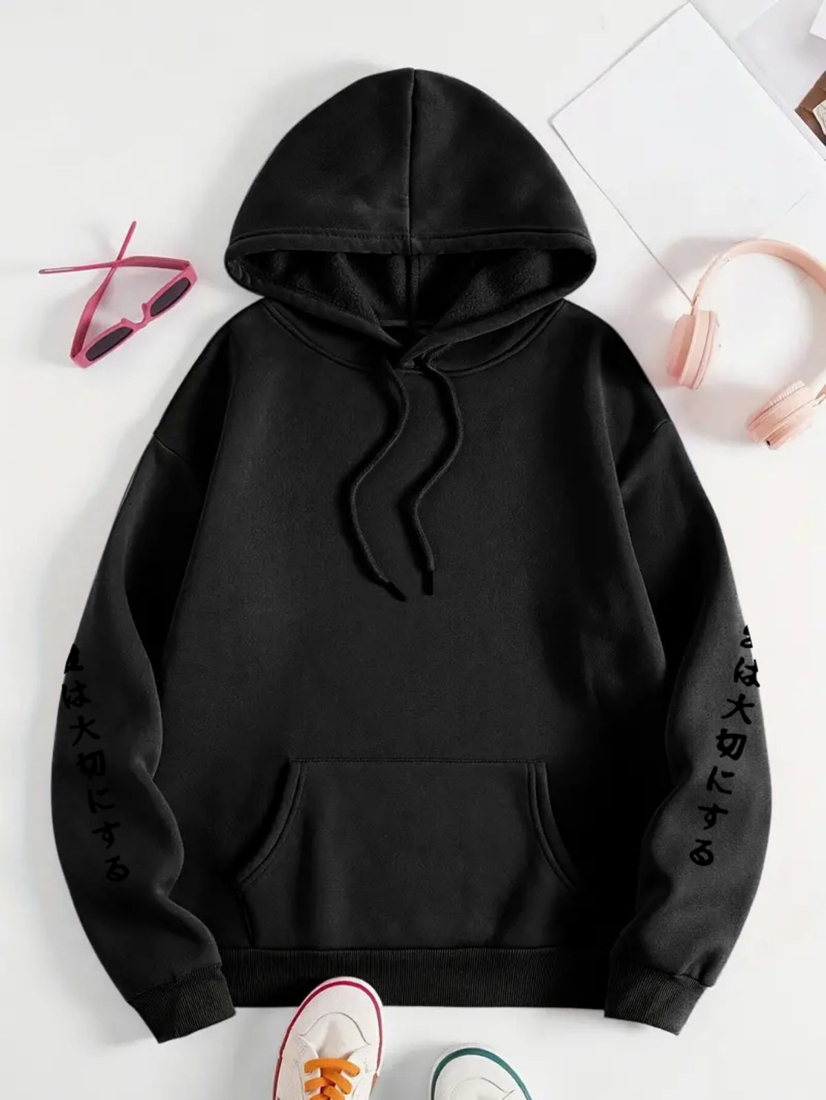 Sweat à capuche grande taille
