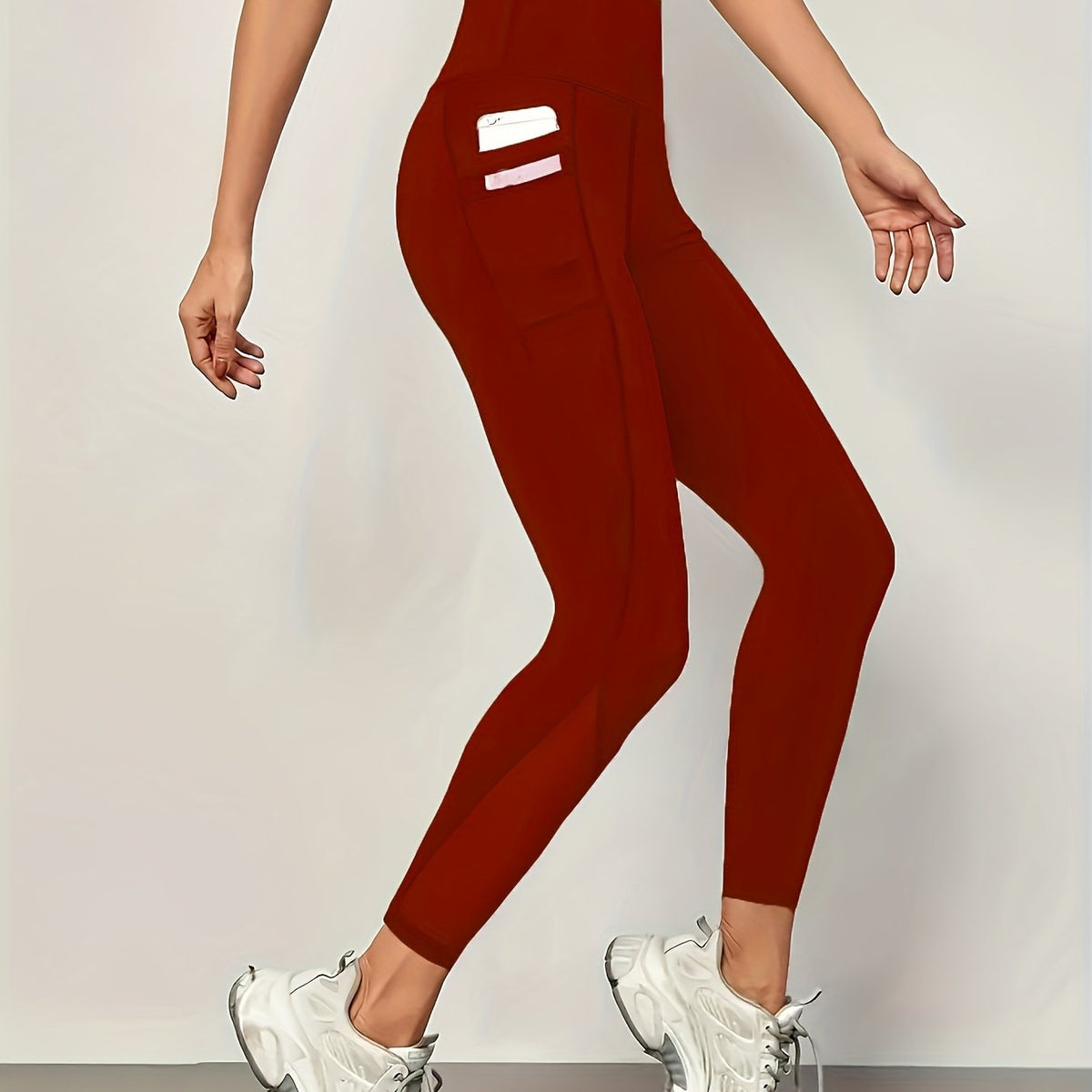 Legging élégant à couture mesh