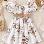 Robe à manches bouffantes pour fille