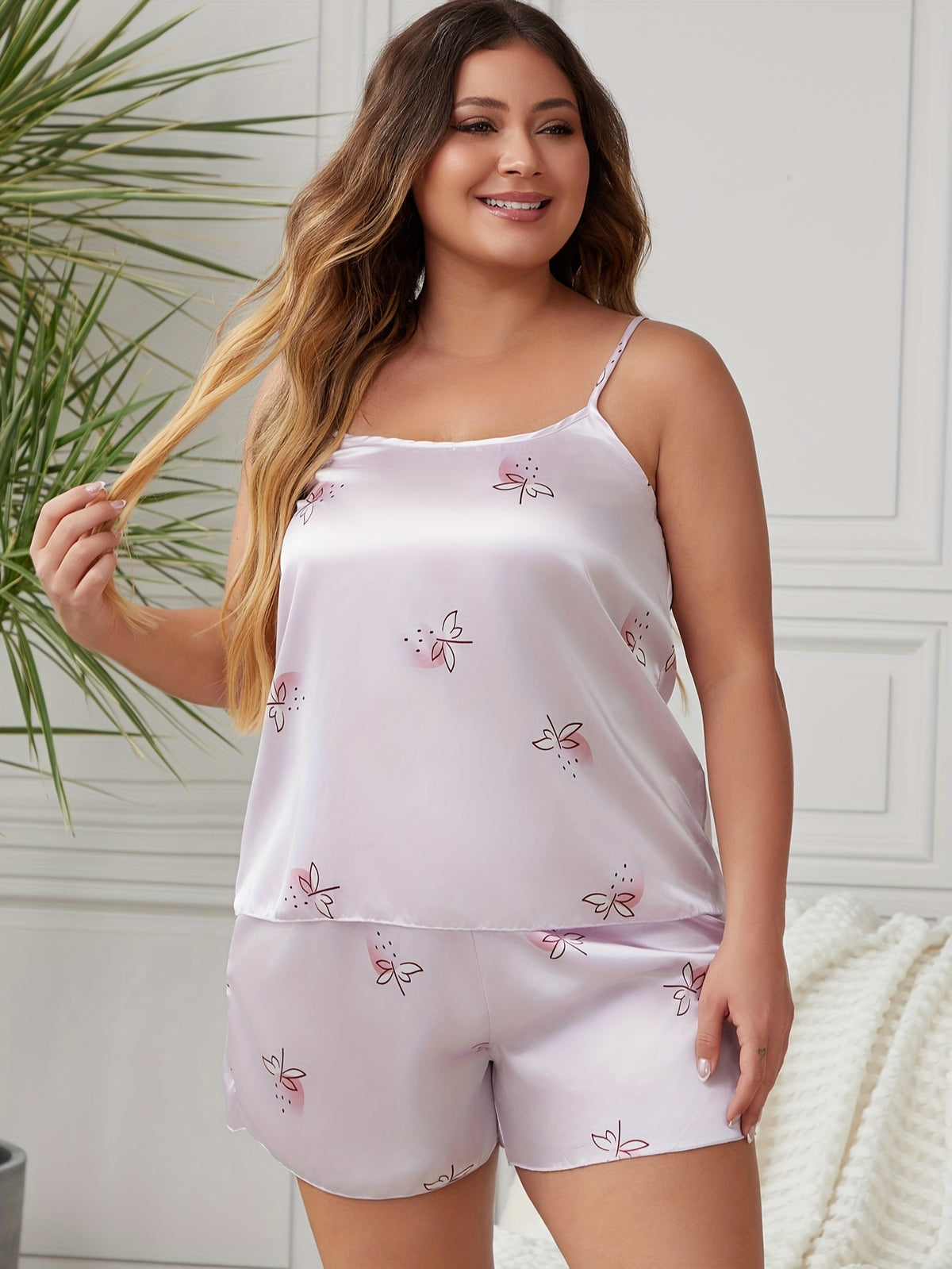 Ensemble Pyjama Satiné Grande Taille