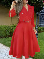 Robe élégante à manches longues