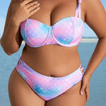 Maillot de bain 2 pièces bustier grande taille
