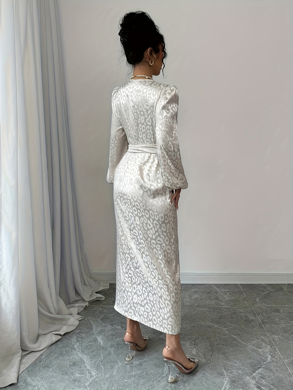 Robe élégante à effet satin