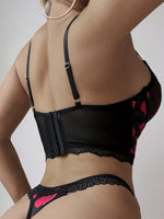 Ensemble lingerie en dentelle bakli