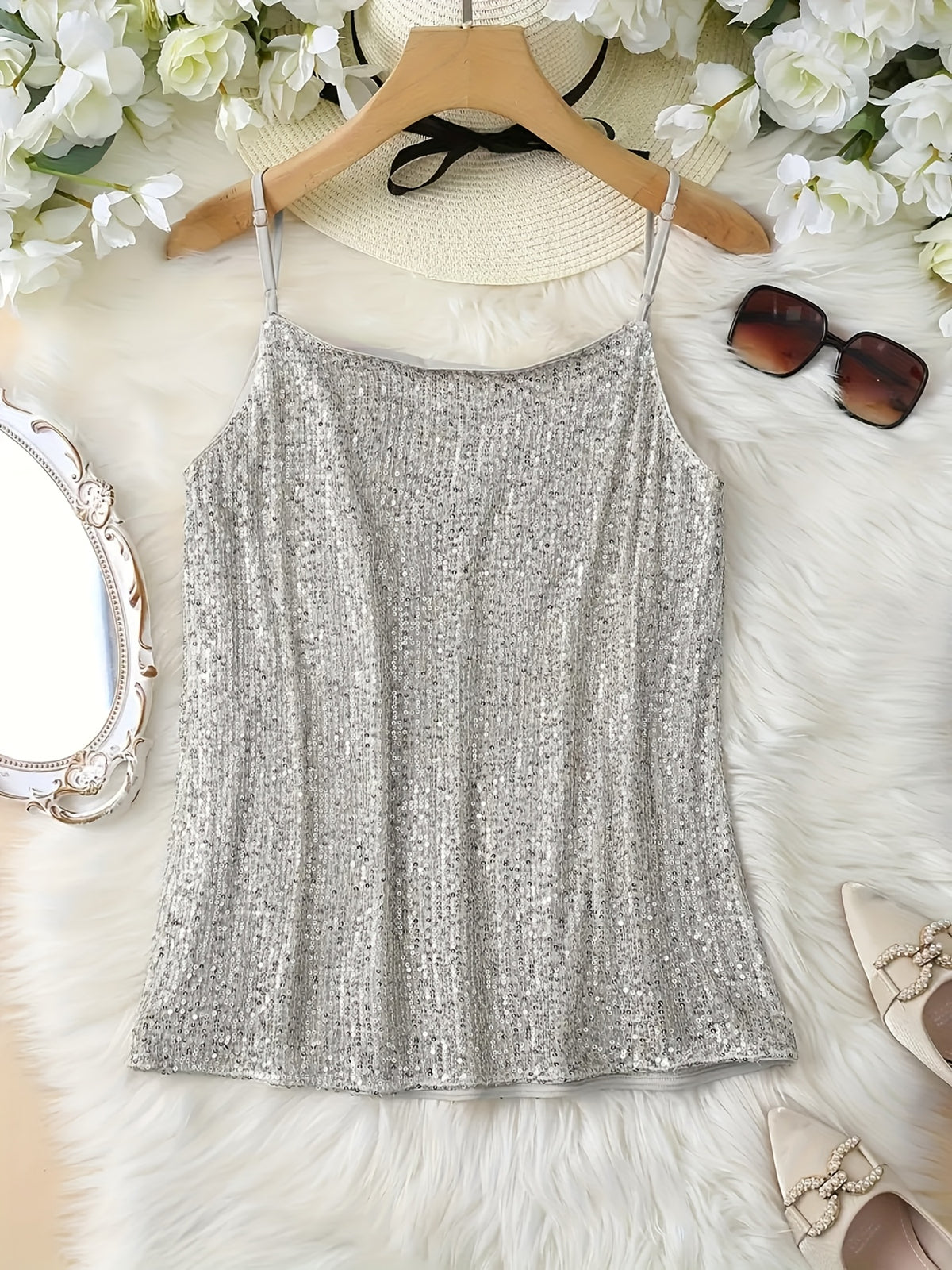 Top à sequins V – l’élégance décontractée pour l’été