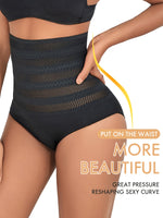Culotte gainante noir taille haute – effet ventre plat