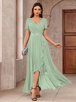 Robe longue élégante à sequins et dentelle