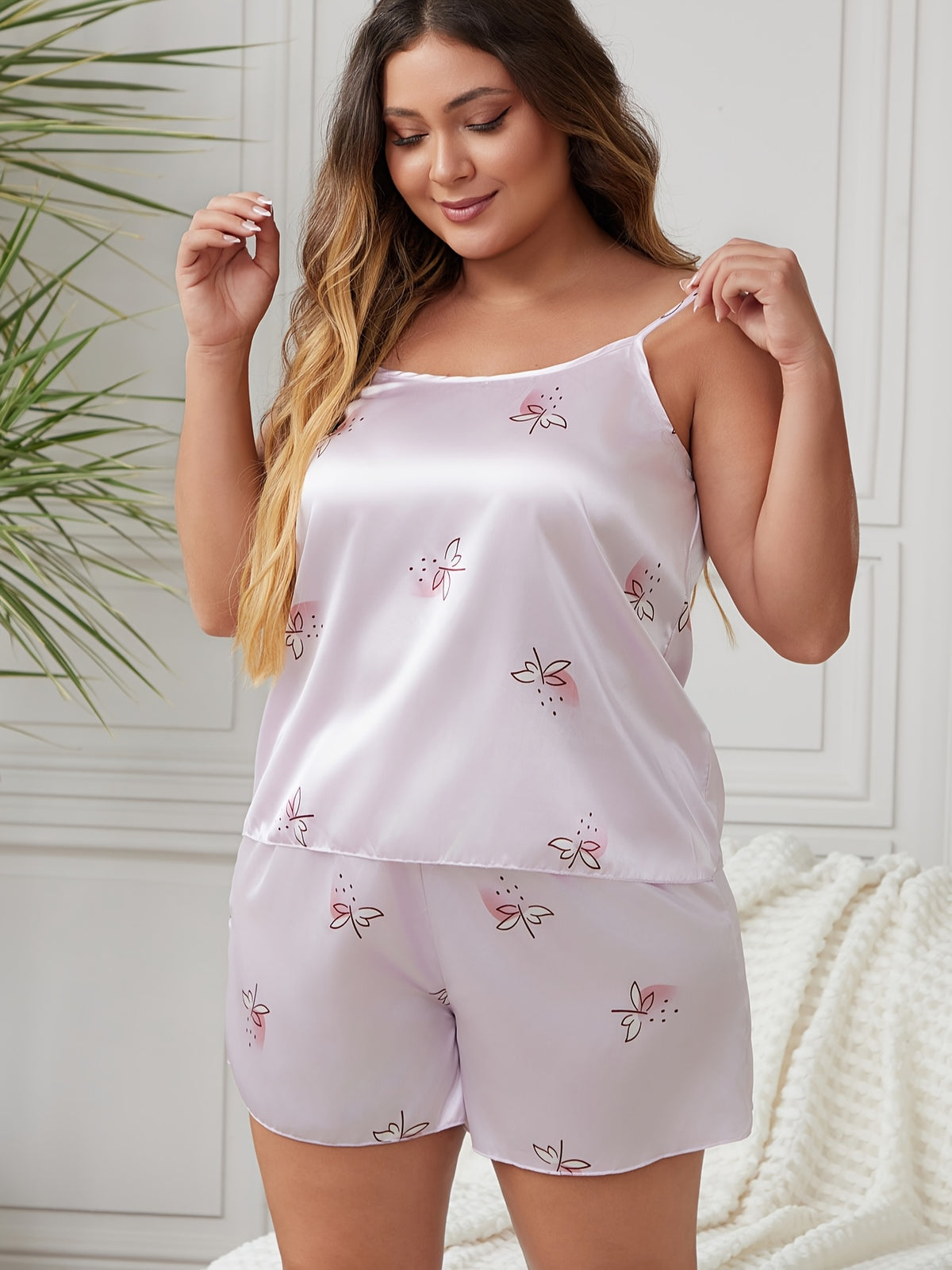 Ensemble Pyjama Satiné Grande Taille