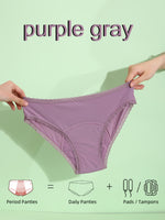 Lot de 4 culottes menstruelles – sexy, respirantes & anti-fuites