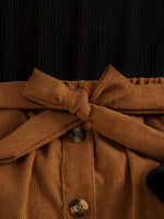 Ensemble élégant pour fille : jupe et haut à manches longues