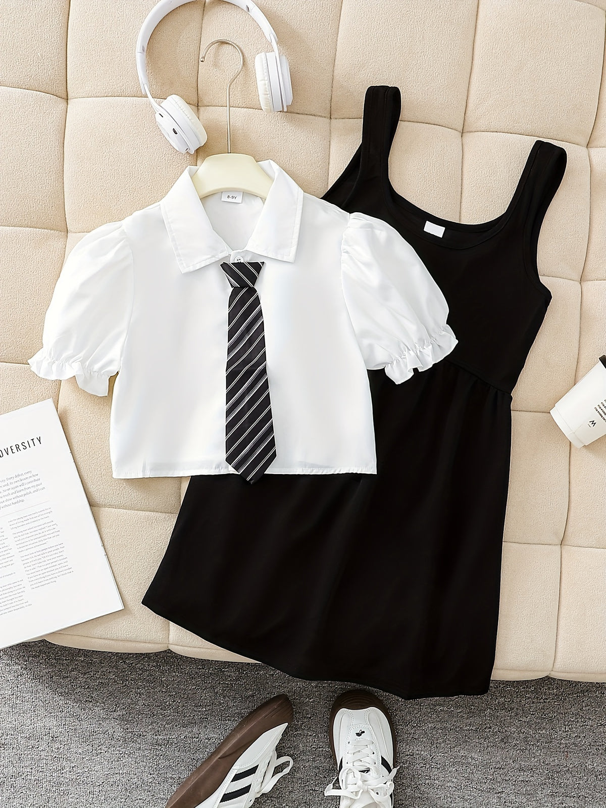 Costume preppy pour filles et adolescentes