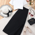 Robe longue asymétrique élégante pour adolescente