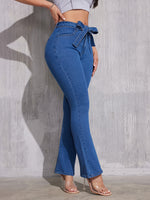 Jeans flare en denim stretch