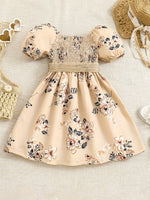 Robe à manches bouffantes pour fille