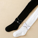 Lot de 2 collants texturés avec nœud