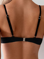 Maillot de bain 2 pièces noir élégant