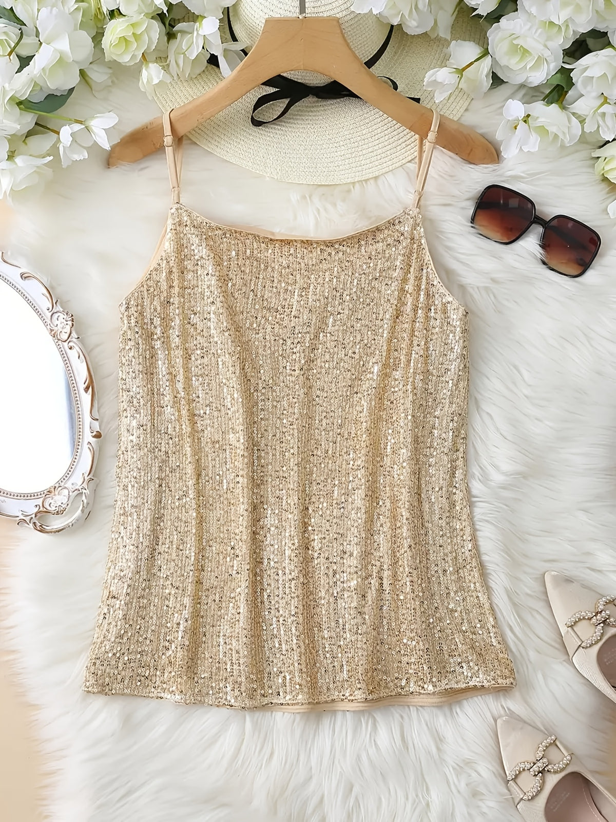 Top à sequins V – l’élégance décontractée pour l’été
