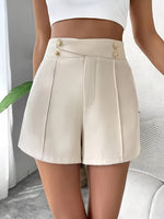 Short femme taille haute plissé et ajusté #Monaco