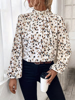 Blouse élégante à manches bouffantes pour femmes #Paris