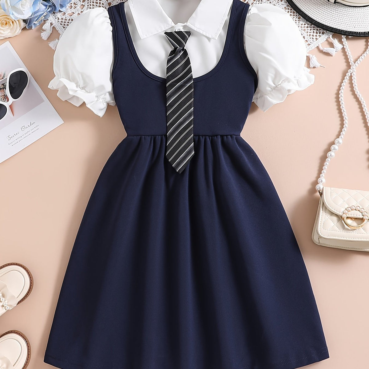 Costume preppy pour filles et adolescentes