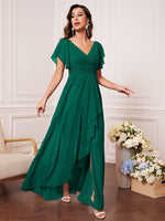 Robe longue élégante en mousseline