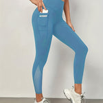 Legging élégant à couture mesh