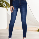 Jean skinny décontracté bleu clair