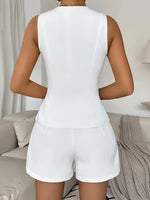 Ensemble élégant de gilet blazer beige #collection Monaco