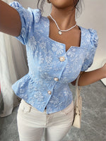 Blouse élégante à imprimé floral #collection Monaco