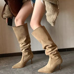 Bottes femmes beige Hiver