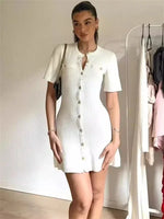 Robe chic blanche #collection MONACO 2025