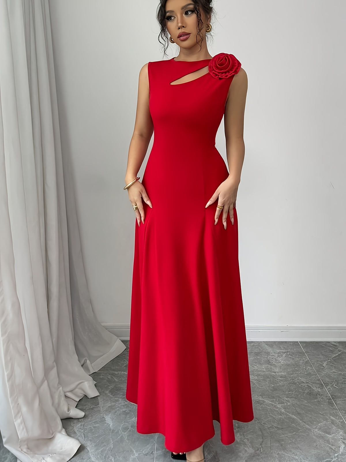 Robe midi sans manches imprimée #Paris