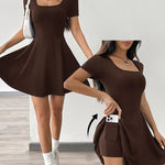 Robe courte en maille #collection Paris