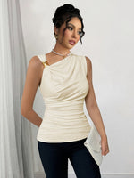 Top asymétrique élégant à une épaule #Paris