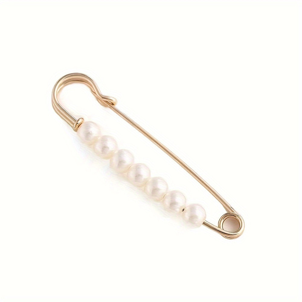Epingle élégante en perles artificielles