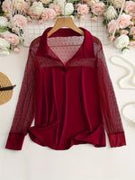 Blouse élégante en tulle transparent #collection Paris 2025