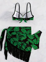 Maillot de bain 2 pièces végétal
