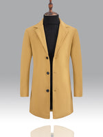 Manteau trench homme élégant à simple boutonnage #Courchevel