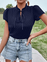 Blouse élégante à lacets pour femme #Paris