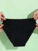 Lot de 2 culottes menstruelles avec dentelle ondulée
