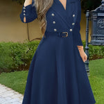 Robe élégante à manches longues