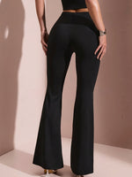 Elegant black flare pants