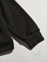 Sweat à capuche noir femme