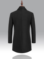 Manteau trench homme élégant à simple boutonnage #Courchevel