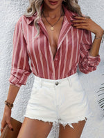 Chemise élégante à rayures pour femmes #Monaco