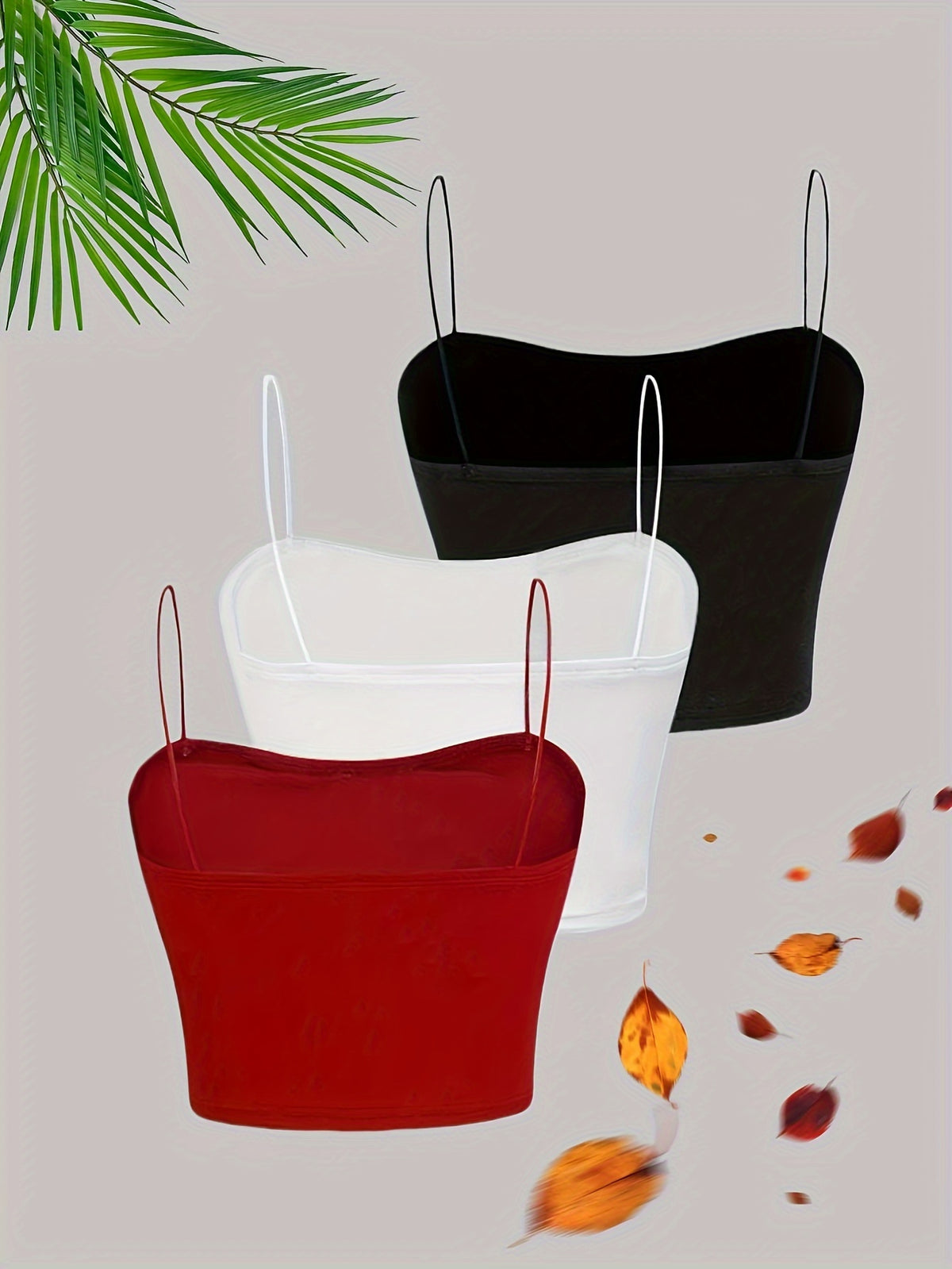 Lot de 3 tops cami élégants