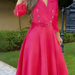 Robe élégante à manches longues