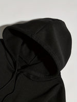 Sweat à capuche noir femme